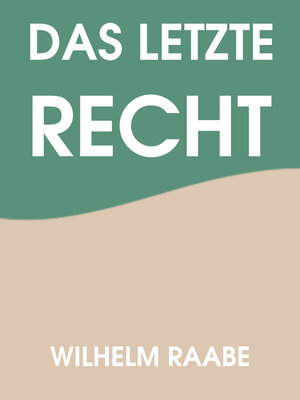 cover image of Das letzte Recht